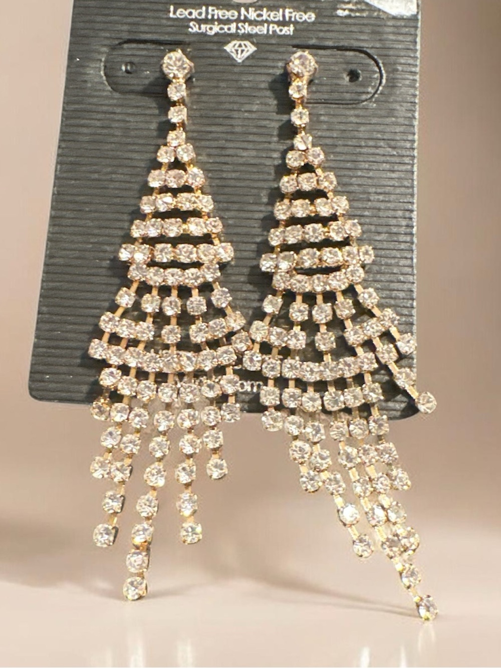 Gold Crystal Chandelier Drop Earrings
323